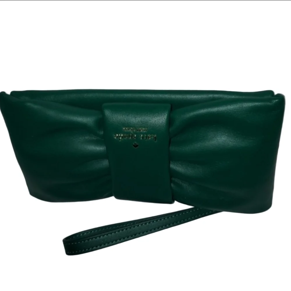 Kate Spade Smooth Leather Millie Bow Wristlet